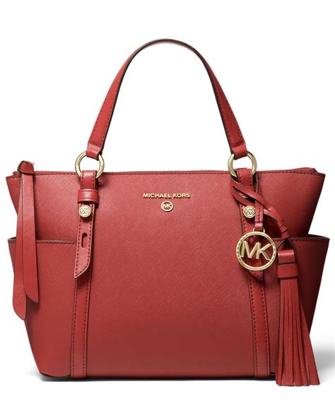 michael kors terracotta|Michael Kors leather tote.